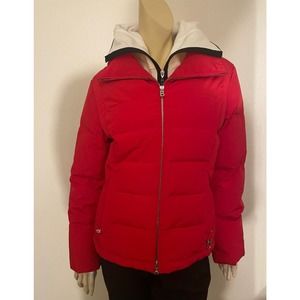 Bogner Ski Jacket-Womens, Red Puffer, Medium